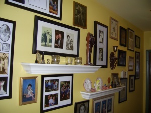Family photo gallery in our hallway